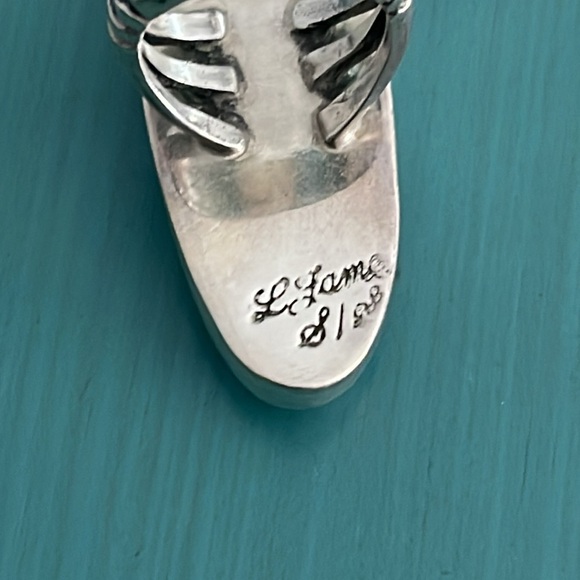 Native American Sterling Silver Howlite Ring - Picture 7 of 7